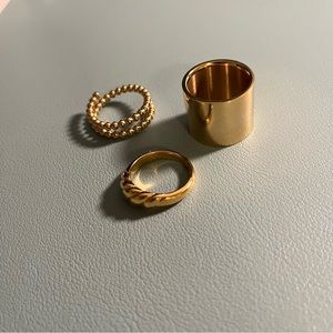 Bundle of Gold Rings - Ellie Vail Jewelry